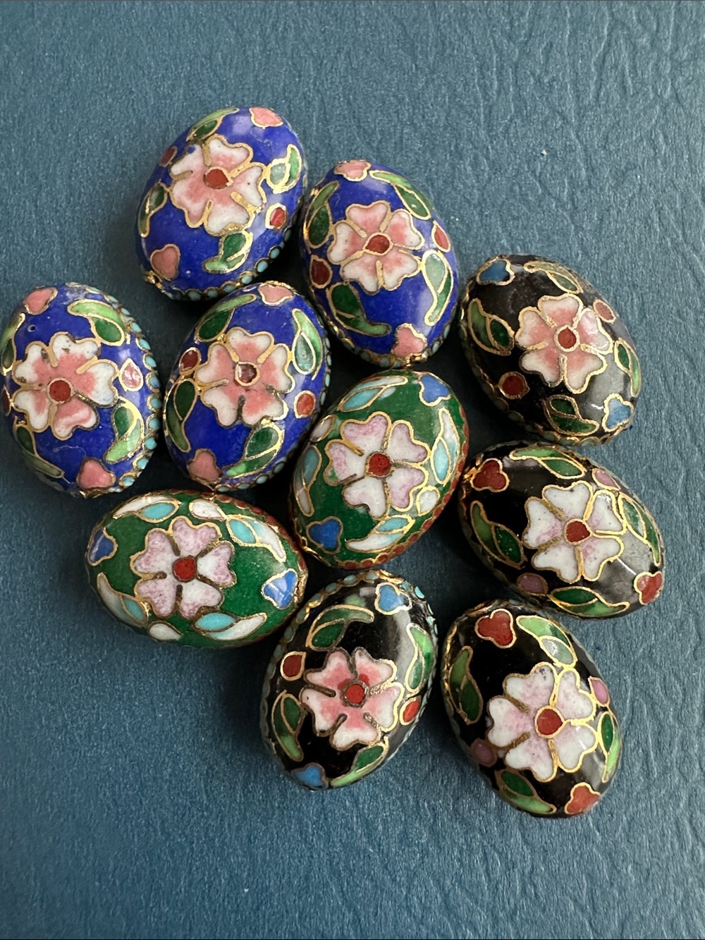 Vintage Cloisonné Beads